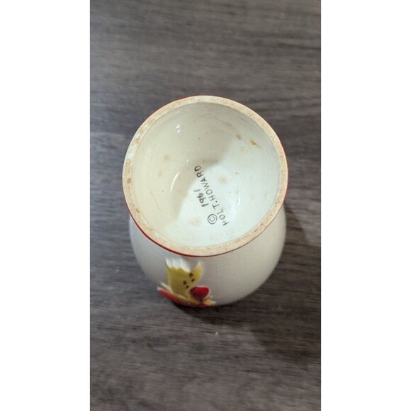 Vintage Holt Howard 1961Egg Cup Rooster Ceramic Retro Kitchen Farmhouse Kitsch - Picture 7 of 7